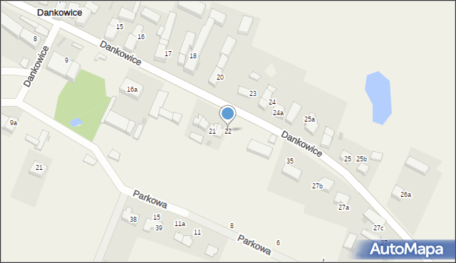 Dankowice, Dankowice, 22, mapa Dankowice