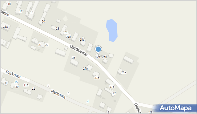Dankowice, Dankowice, 25, mapa Dankowice