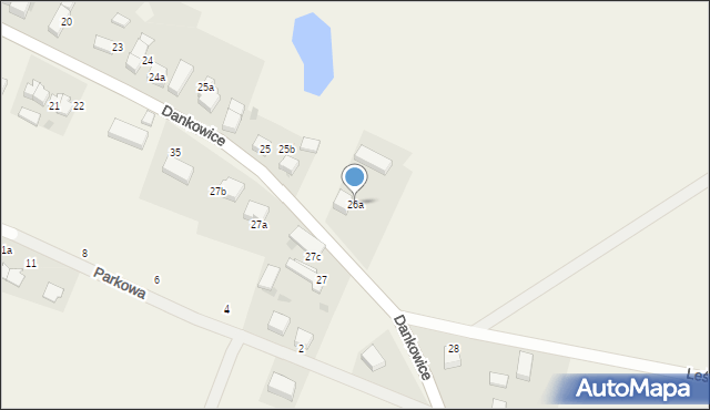 Dankowice, Dankowice, 26a, mapa Dankowice