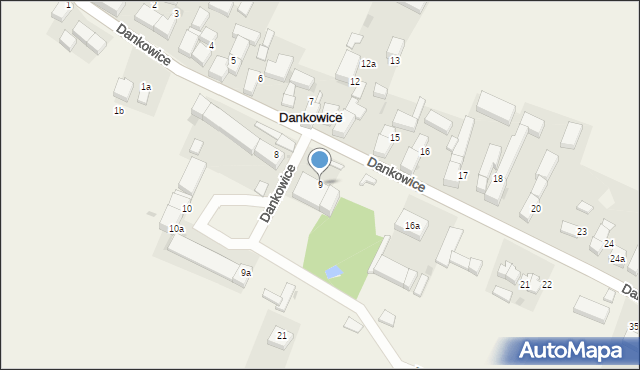 Dankowice, Dankowice, 9, mapa Dankowice
