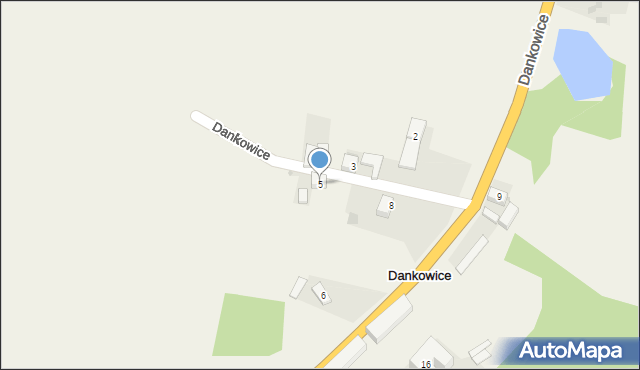 Dankowice, Dankowice, 5, mapa Dankowice