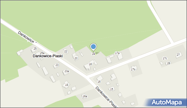 Dankowice-Piaski, Dankowice-Piaski, 24, mapa Dankowice-Piaski