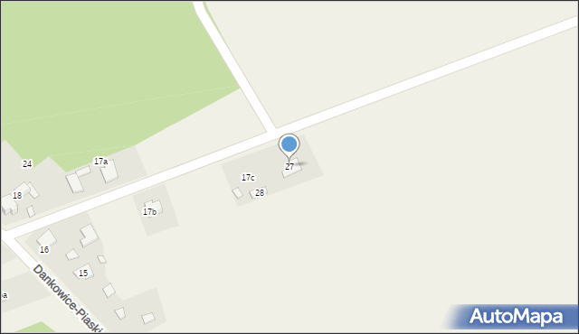 Dankowice-Piaski, Dankowice-Piaski, 28a, mapa Dankowice-Piaski