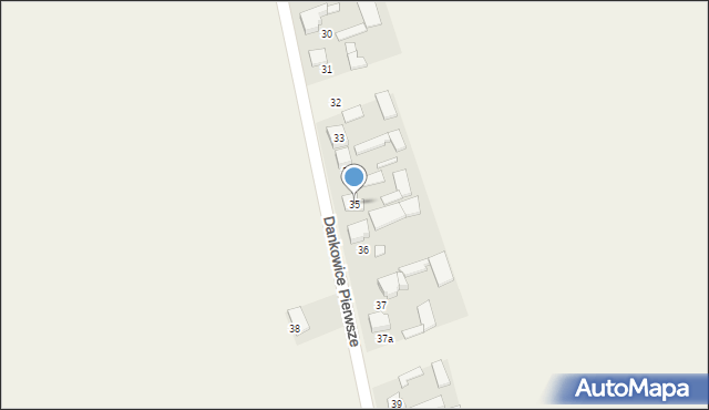 Dankowice Pierwsze, Dankowice Pierwsze, 35, mapa Dankowice Pierwsze