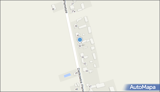 Dankowice Pierwsze, Dankowice Pierwsze, 41, mapa Dankowice Pierwsze