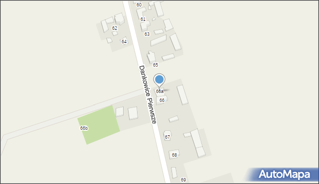 Dankowice Pierwsze, Dankowice Pierwsze, 66a, mapa Dankowice Pierwsze
