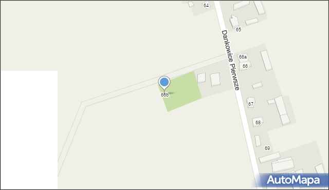 Dankowice Pierwsze, Dankowice Pierwsze, 66b, mapa Dankowice Pierwsze
