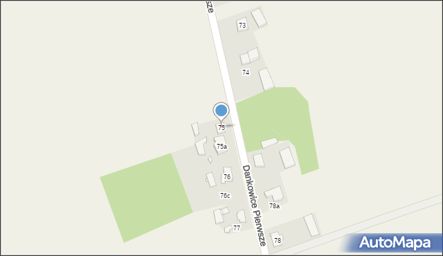 Dankowice Pierwsze, Dankowice Pierwsze, 75, mapa Dankowice Pierwsze