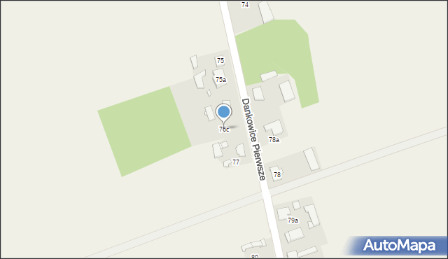 Dankowice Pierwsze, Dankowice Pierwsze, 76c, mapa Dankowice Pierwsze