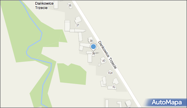 Dankowice Trzecie, Dankowice Trzecie, 39, mapa Dankowice Trzecie