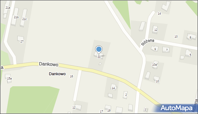 Dankowo, Dankowo, 11, mapa Dankowo