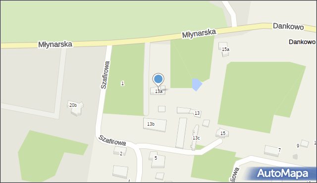 Dankowo, Dankowo, 13a, mapa Dankowo
