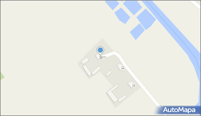 Danówek, Danówek, 13, mapa Danówek