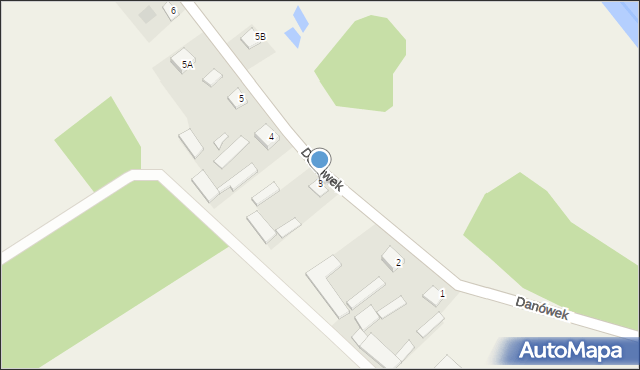 Danówek, Danówek, 3, mapa Danówek