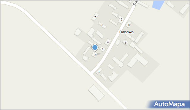 Danowo, Danowo, 2, mapa Danowo