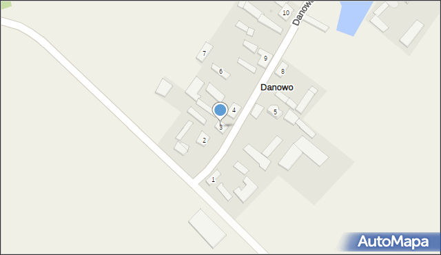 Danowo, Danowo, 3, mapa Danowo