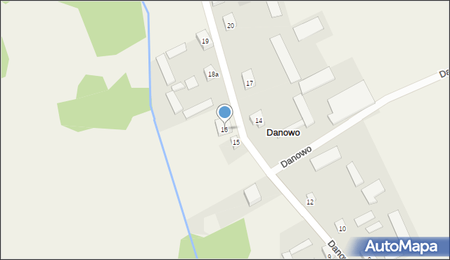 Danowo, Danowo, 16, mapa Danowo