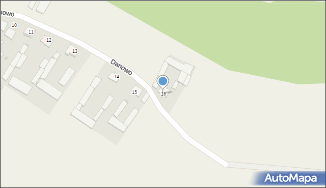 Danowo, Danowo, 16, mapa Danowo