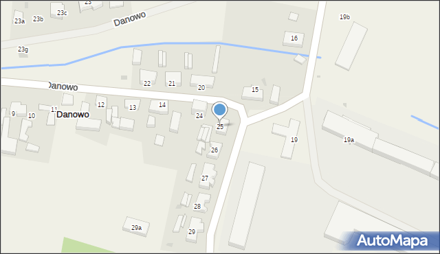 Danowo, Danowo, 25, mapa Danowo