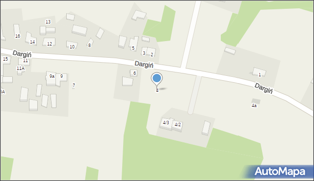 Dargiń, Dargiń, 4, mapa Dargiń