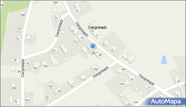 Dargobądz, Dargobądz, 16b, mapa Dargobądz