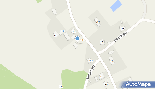 Dargobądz, Dargobądz, 28, mapa Dargobądz