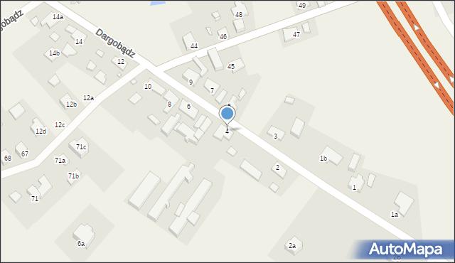 Dargobądz, Dargobądz, 4, mapa Dargobądz
