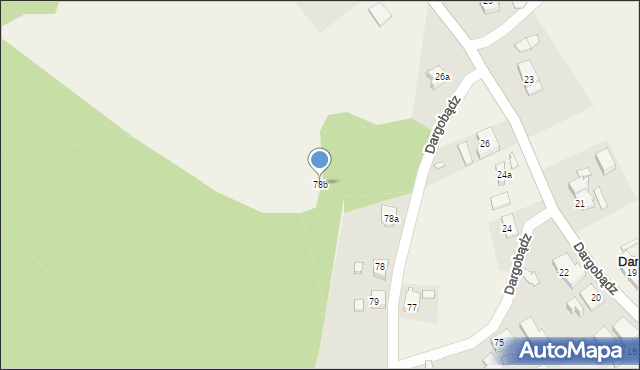 Dargobądz, Dargobądz, 78b, mapa Dargobądz