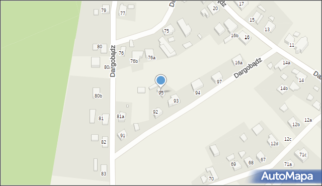 Dargobądz, Dargobądz, 95, mapa Dargobądz