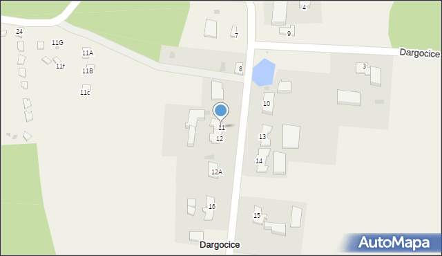 Dargocice, Dargocice, 11, mapa Dargocice