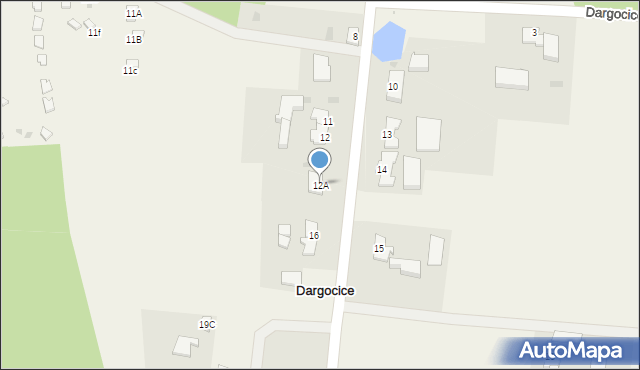 Dargocice, Dargocice, 12A, mapa Dargocice