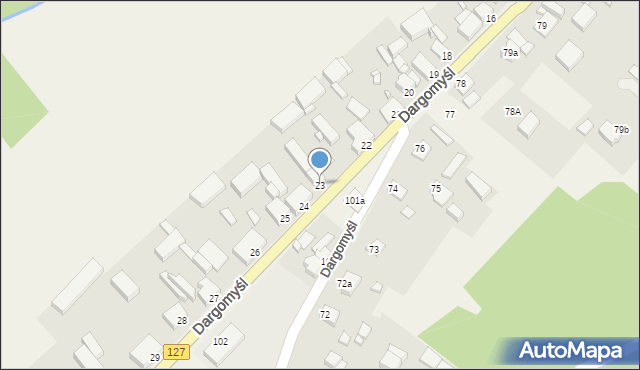 Dargomyśl, Dargomyśl, 23, mapa Dargomyśl