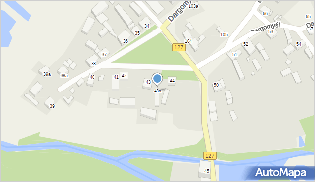Dargomyśl, Dargomyśl, 43a, mapa Dargomyśl