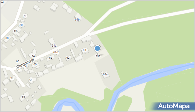Dargomyśl, Dargomyśl, 63b, mapa Dargomyśl