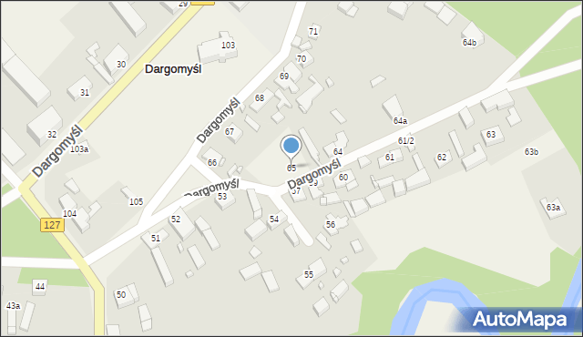 Dargomyśl, Dargomyśl, 65, mapa Dargomyśl