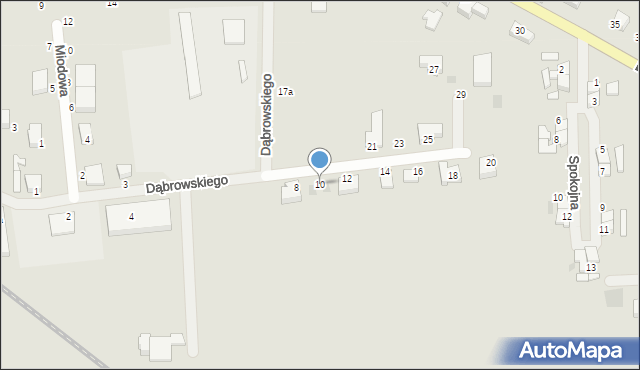 Darłowo, Dąbrowskiego Henryka, gen., 10, mapa Darłowo