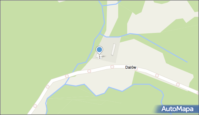 Darów, Darów, 1, mapa Darów
