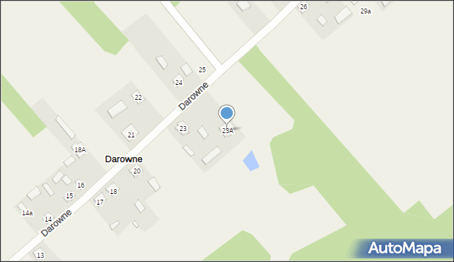 Darowne, Darowne, 23A, mapa Darowne