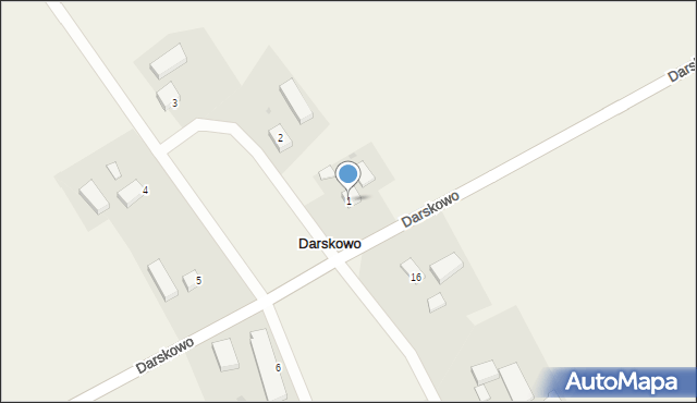 Darskowo, Darskowo, 1, mapa Darskowo