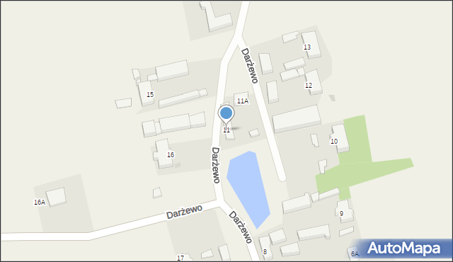 Darżewo, Darżewo, 11, mapa Darżewo