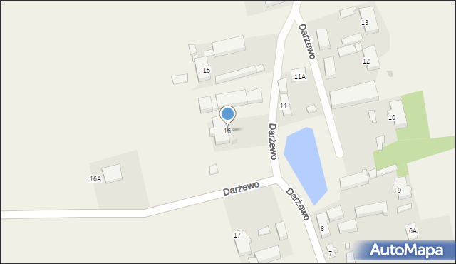 Darżewo, Darżewo, 16, mapa Darżewo