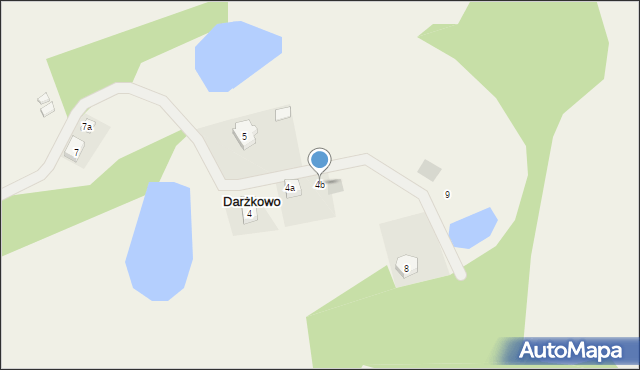 Darżkowo, Darżkowo, 4b, mapa Darżkowo