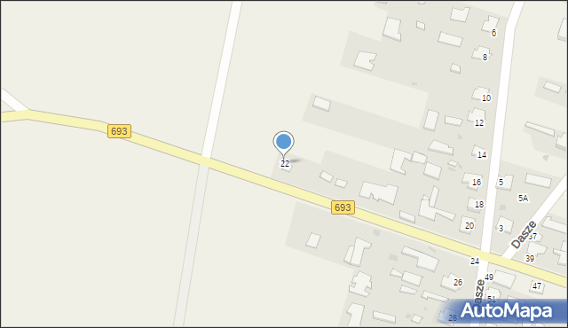 Dasze, Dasze, 22, mapa Dasze