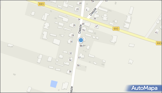Dasze, Dasze, 55, mapa Dasze