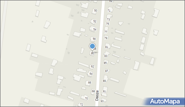 Dasze, Dasze, 60, mapa Dasze