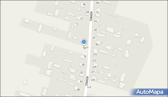Dasze, Dasze, 76, mapa Dasze