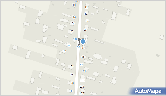 Dasze, Dasze, 93, mapa Dasze