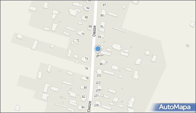 Dasze, Dasze, 97, mapa Dasze