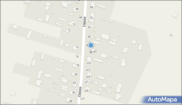 Dasze, Dasze, 99, mapa Dasze