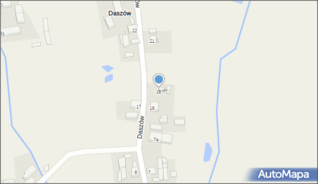 Daszów, Daszów, 18, mapa Daszów